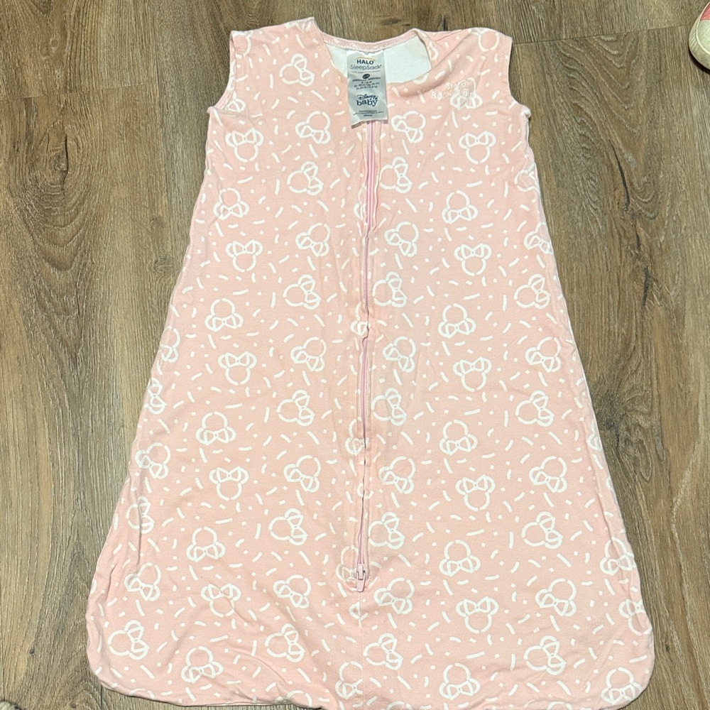 Halo Pink Sleep Sack with White Pattern